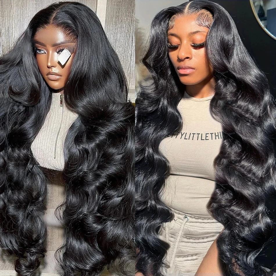 Wigirl Body Wave Transparent 13x6 Lace Front Human Hair Wigs 30 40 Inch Brazilian Remy 250 density HD 13x4 Frontal Wig For Women