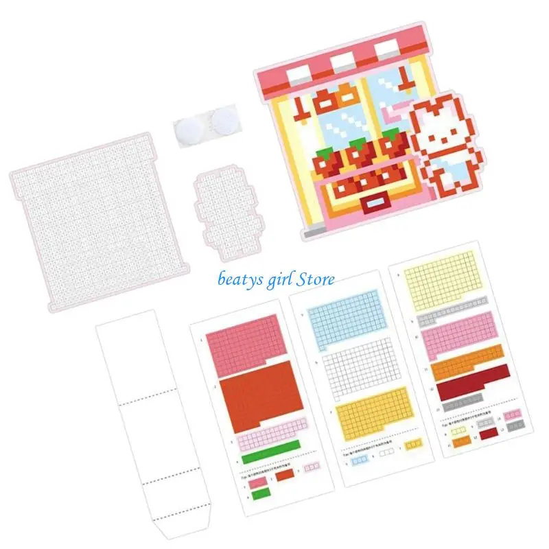 Picture 6: C7AB Puzzle Craft Sticker For Kids Calming Activity Safe Handmade Art Craft Project