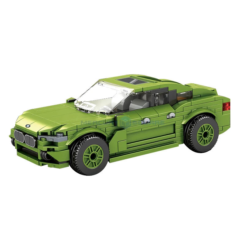 X6 Green Racing Car Model Building Bricks Blocks MOC 679 High Tech Set Toy Christmas Gift for Boys Kids