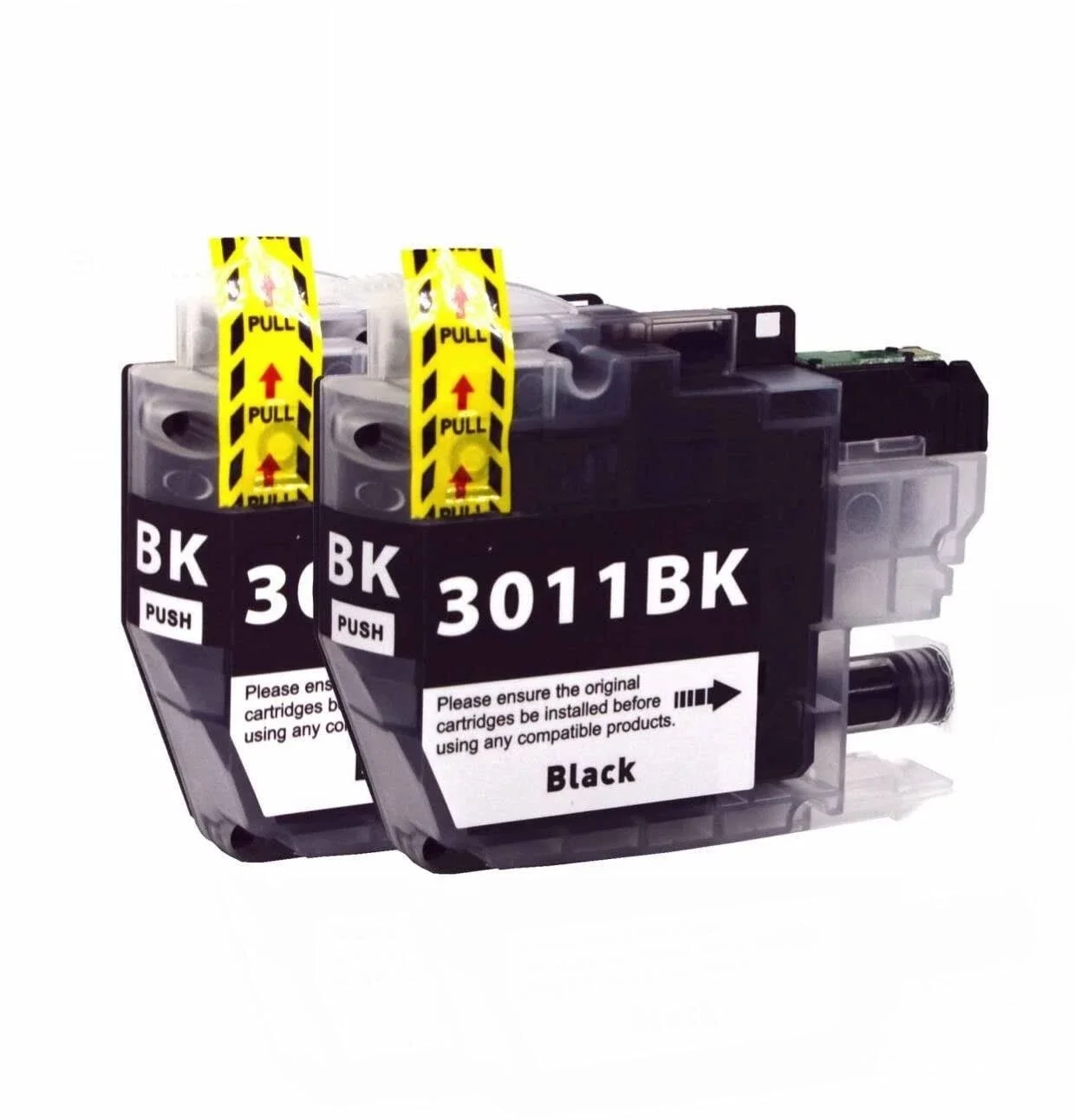

2pk LC3011BK Black Compatible Ink For Brother MFC-J491DW J497DW J690DW