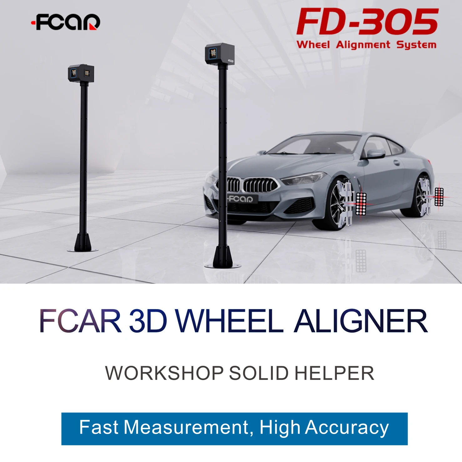 World's Smallest Wheel Aligner  FD-305 No Beam No Carlibration CE Tested Alignment Machine Garage Equipment And Tools