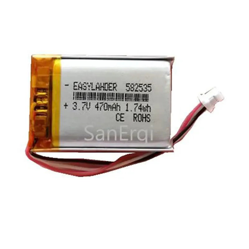 582535 SP5 3.7V 470mAh Rechargeable Battery For tachograph papago F200 F210 F300 F310 F300C F320 F335 F500 parkcity 710 Battery