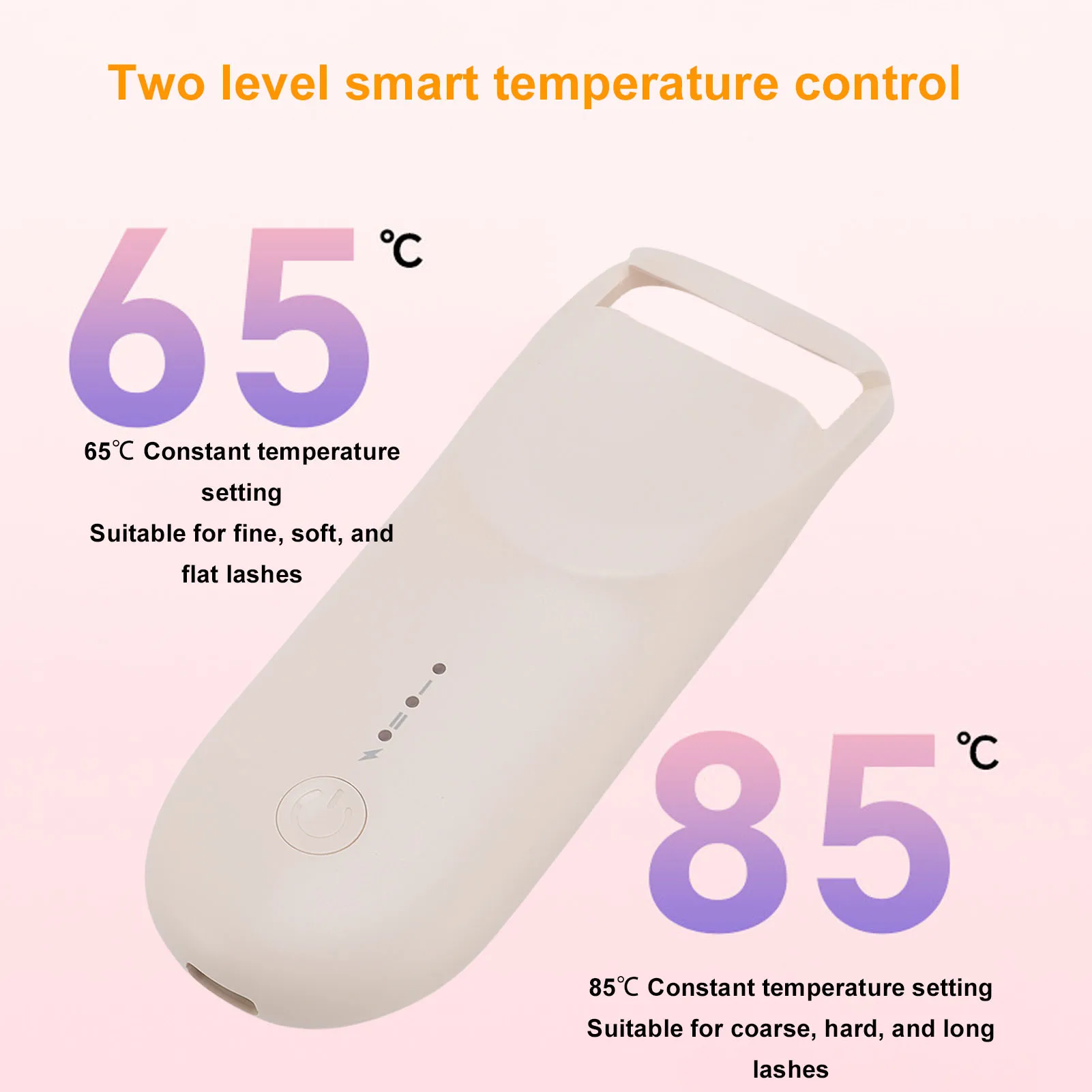 Electric Eyelash Curler Cordless Heated Eyelash Curler Fast Heat Wide Angle Electric Lash Curler 2 Temperature Settings