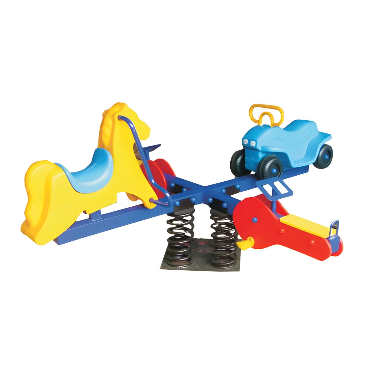 Metal Playground See Saw for Play School Kids Outdoor Spring Seesaw for 4 Peoplepromote sales