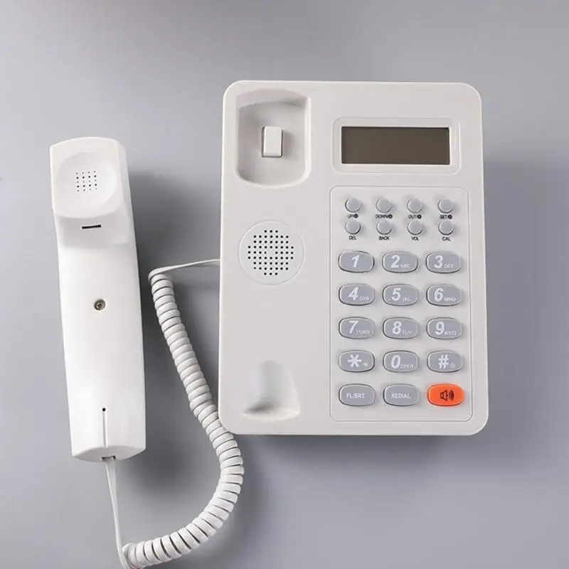 652F Corded Telephone with Speaker Display Landline Phone Big Button Landline Phones with Caller Identification Telephone