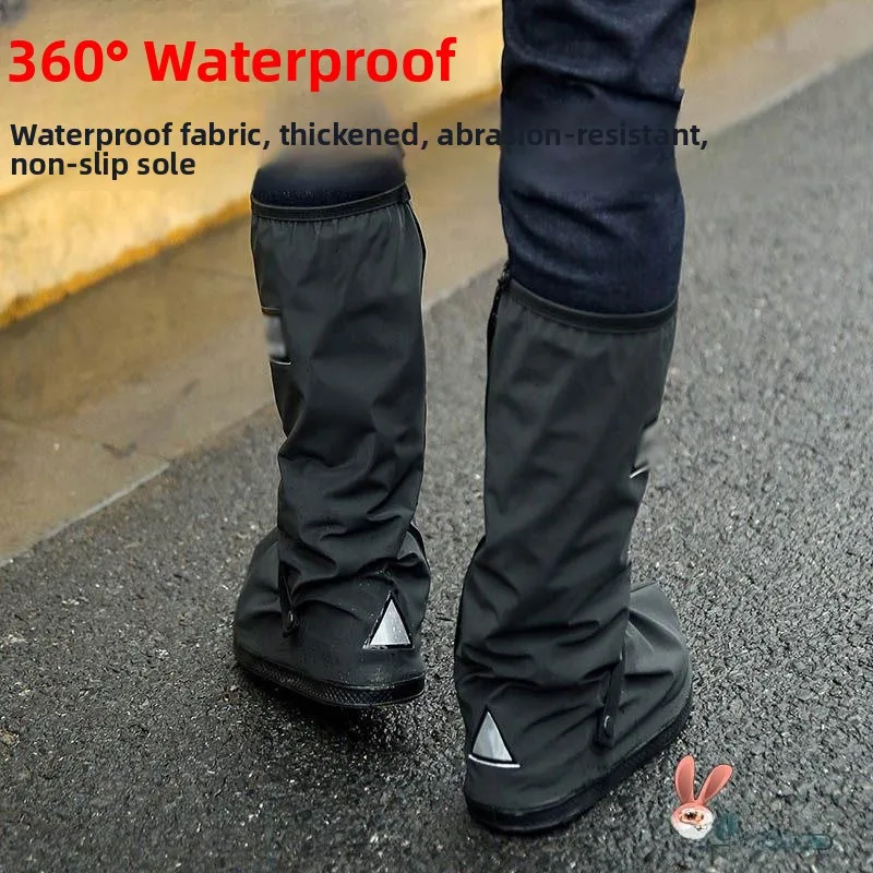 

Thiened High-Tube Rain Boot Covers Men's Waterproof Non-Slip Walking And Cycling in the Rain oe Covers for All Seasons