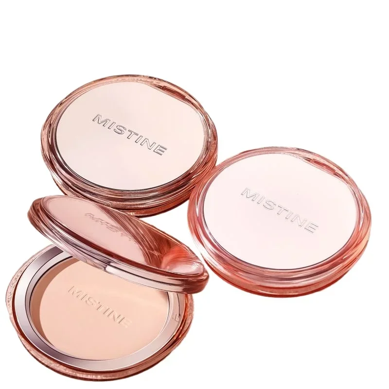 Mistine Face Powder Makeup Velvet Fusion Pressed Powder Setting Oil Control Holding Makeup Brightening Compact Foundation