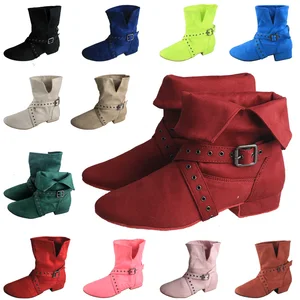 WEDOPUS BOINTS Custom Jump Women's Line Dance Bottles with Burgundy Boots Salsa Latin Dance Shoes Country Dance Boots 8 Main Sales Latin Dance Shoes - №8