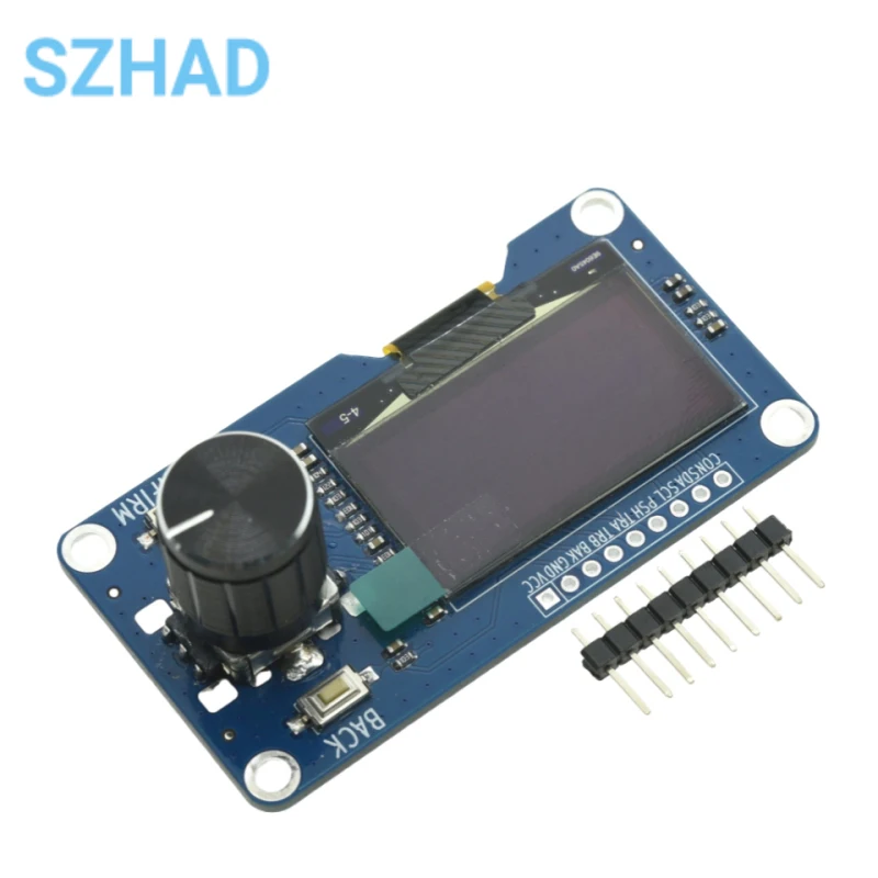 Display OLED bianco da 0,96/1,3 pollici con modulo encoder rotativo EC11, interfaccia IIC per Arduino