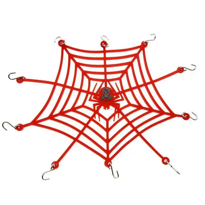 Silicone Car Roof Flexible Spider Web Style Baggage Net for 1/10 D90 SCX10 TRX-4 TRX4 RC Car Replacement Accessories