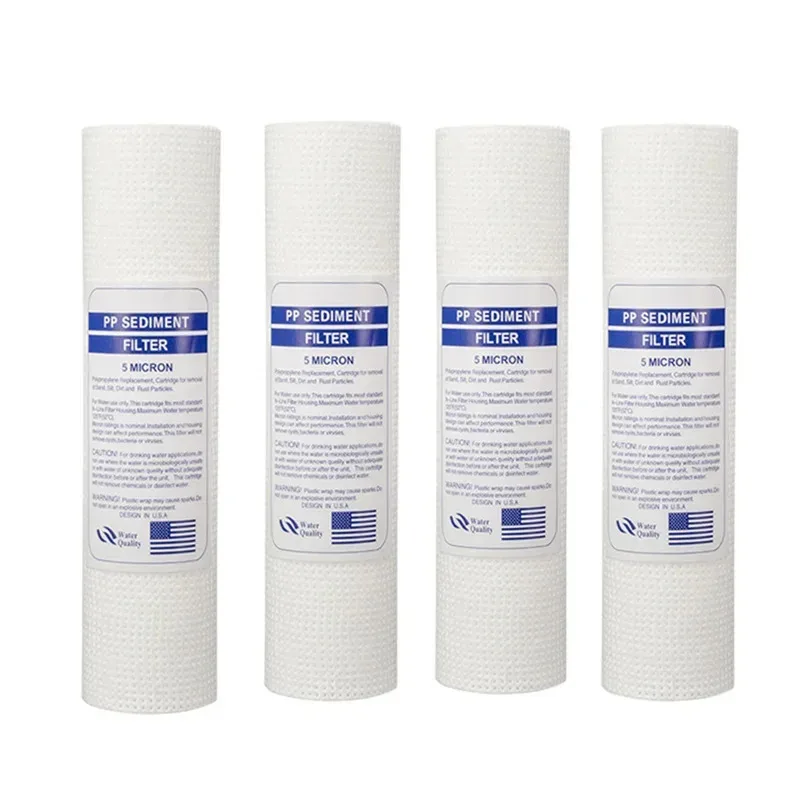 2/4 PCS of universal water filter 5 micron pp cotton filter element sediment water filter polypropylene material easy to use