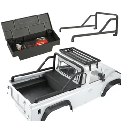 1pcs Simulation Toolbox Roll Cage for 1/10 RC Crawler Car Traxxas TRX4 Wild-Defender RD110 2Door Pickup Accessories