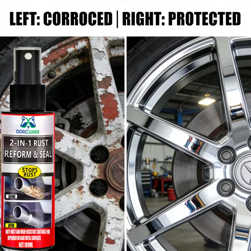 3.38 oz Multipurpose Metal Polishing Spray - Rust Remover and Anti-Oxidation, Restore Shine to Cars,cycles, Stainless Steel Kitc