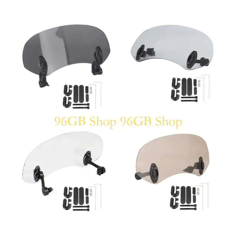 

96GB Air Deflector Windscreen Motorcycle Windshield Extension Spoiler Universal Suitable For Most Bike Models