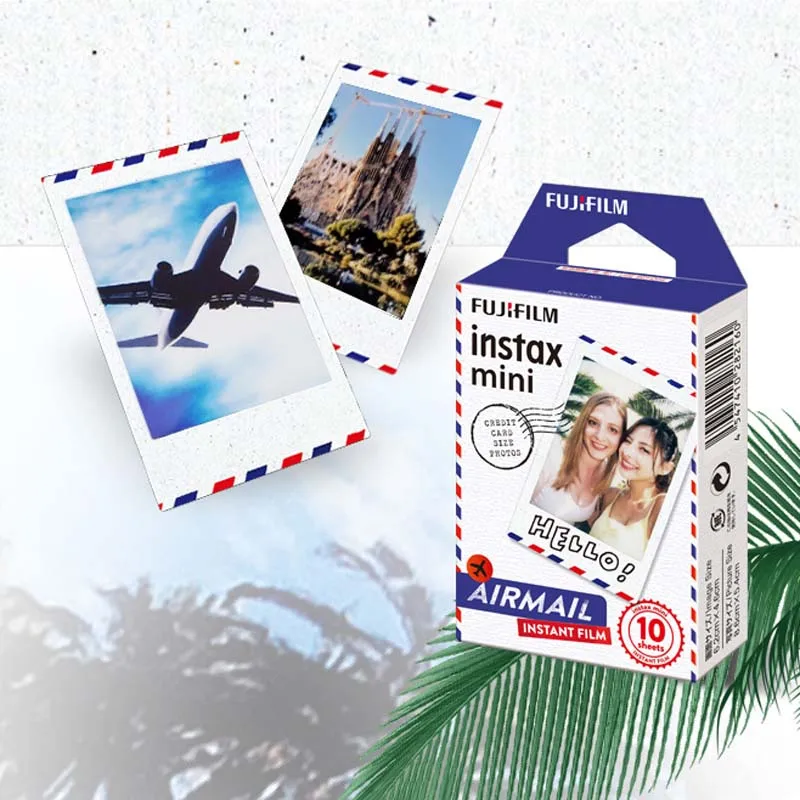 Fujifilm Instax Mini 12 11 8 9 Film Luftpost Fuji Sofortfotopapier für 70 7s 50s 50i 90 25 Share SP-1 2 Lomo-Kamera 10 Blatt