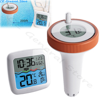 Digital Floating Pool Thermometer Wireless Remote Control Outdoor Indoor Thermometer for Swimming Pool Bath Water Spas Aquariums