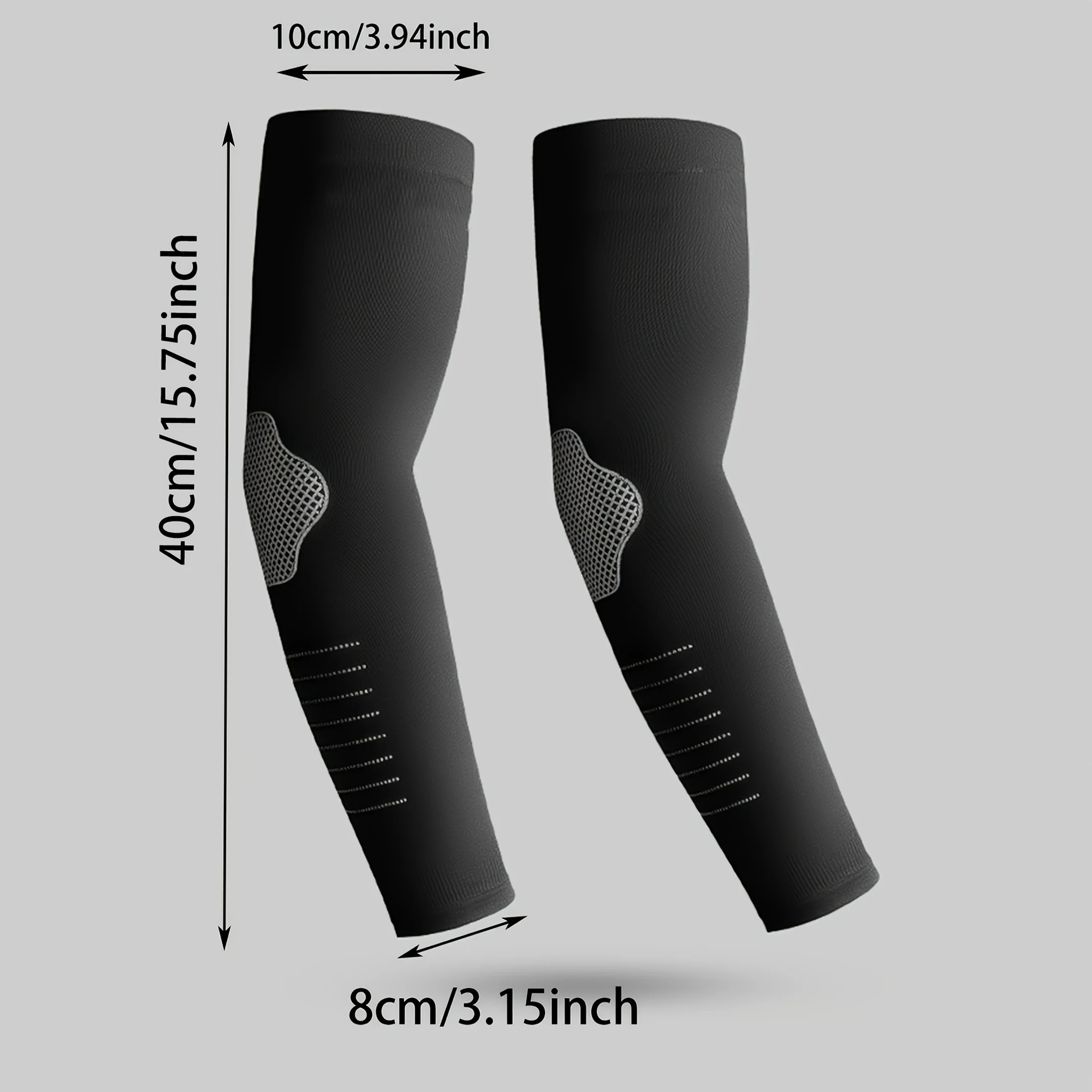1 Pair Summer Elastic Arm Sleeves/Breathable, Comfortable, Suitable for Outdoor Activities, Fiber Fabric, Unisex