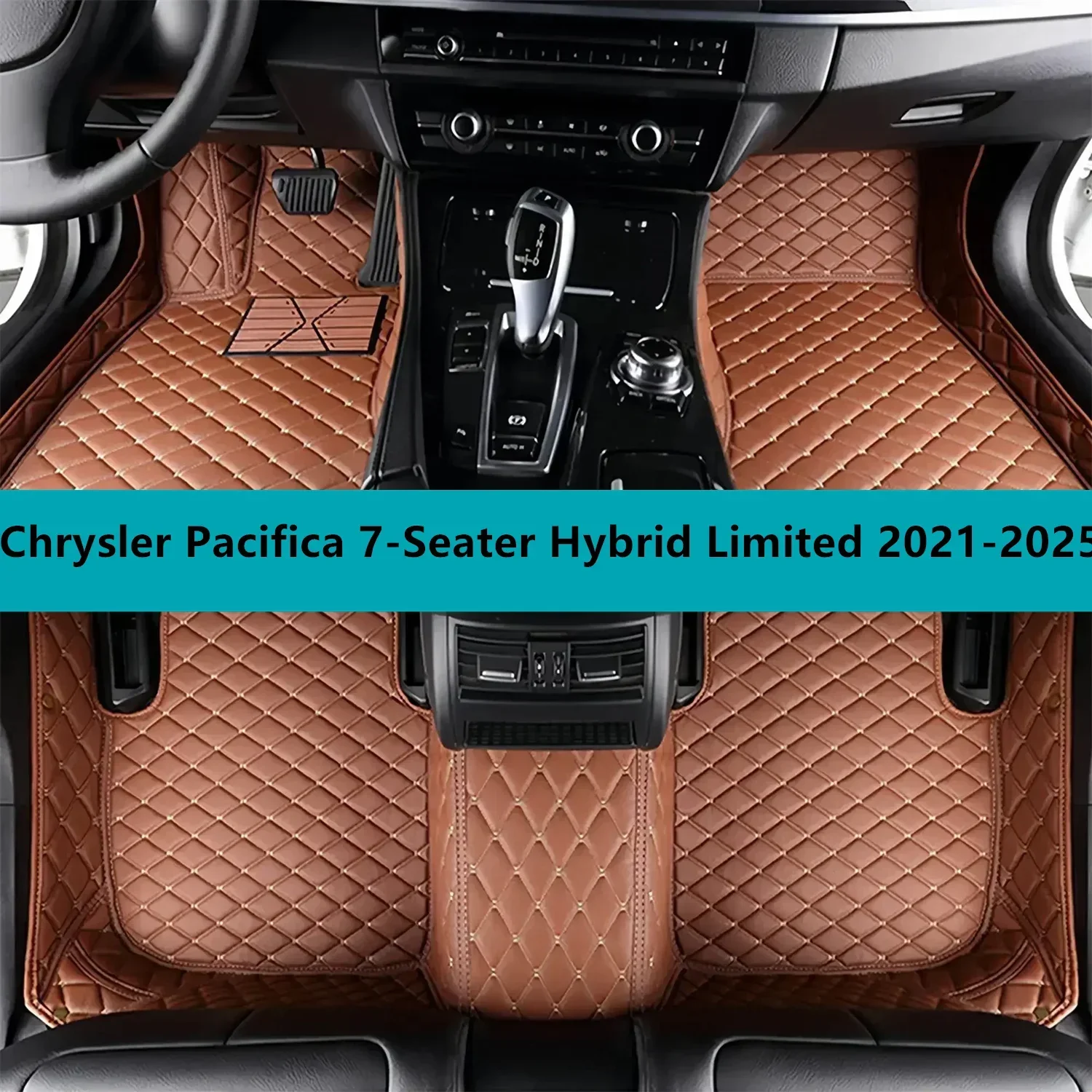 

Автомобильные коврики на заказ для Chrysler Pacifica 7-местные Hybrid Limited 2021-2025 Кожаные коврики для автомобилей Коврики Ковры для автомобиля