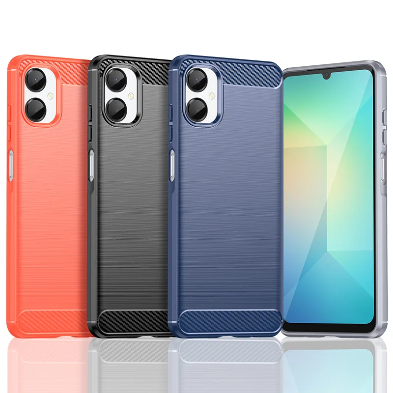 For Samsung Galaxy A06 5G A066B Case Shockproof Silicone Bumper Silicon TPU Back Cover Matte Phone Case for Samsung A06 5G A066M