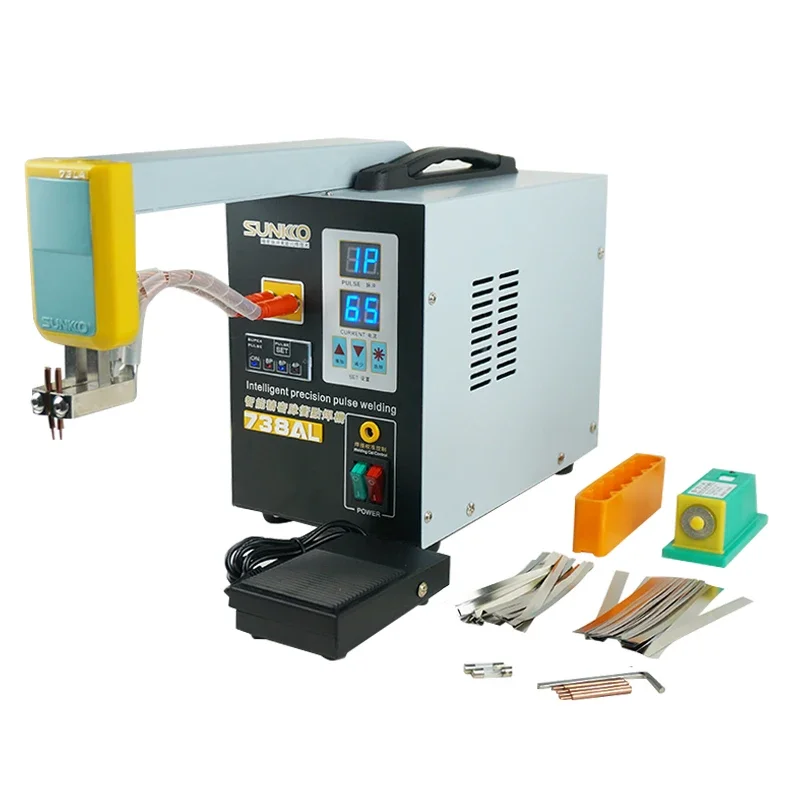 3.6KW 738AL Spot Welding Machine New Upgraded Telescopic Arm Handheld With Spot Welding Pens Precision Pulse Spot Welders 73LA