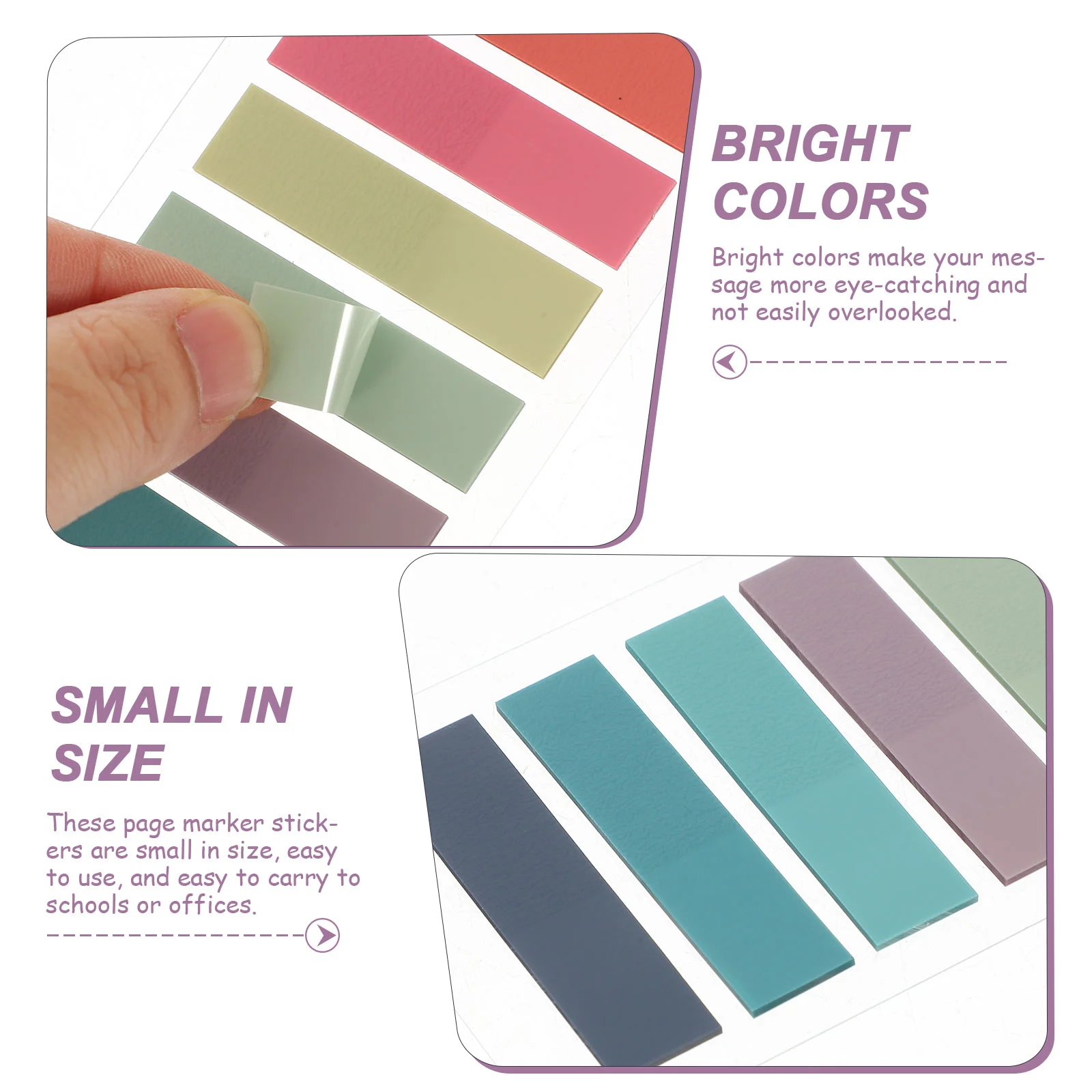 Note Color 60 Index Stickers Self-adhesive Portable Handwritten Label Transparent Tabs