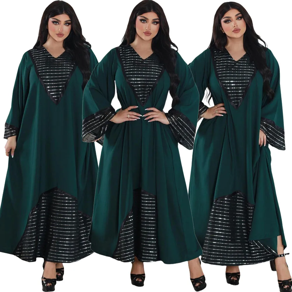 

Morocco Party Dress 2024 Eid Prayer Muslim Abaya Dresses Women Turkey India Abayas Dubai Arab Vestidos Kaftan Gown Robe Ramadan