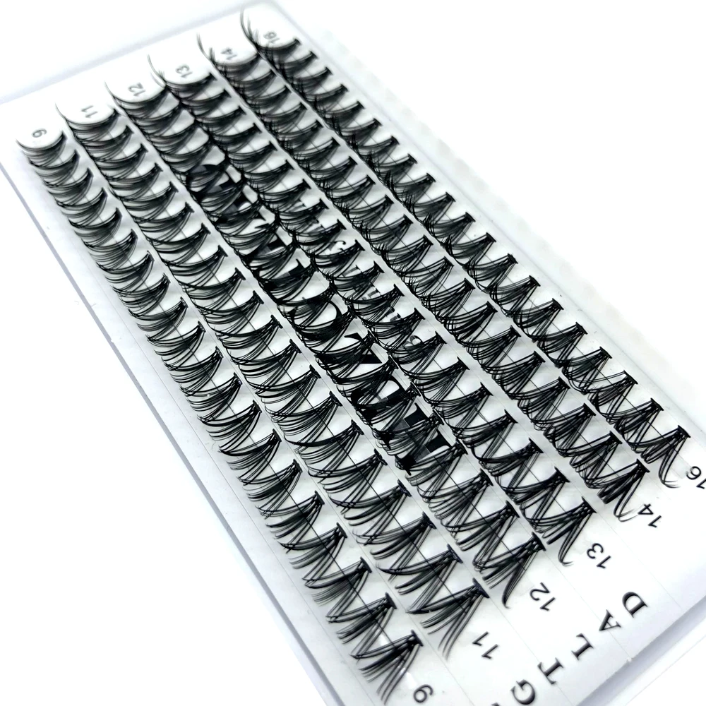 6 Rows 120 Clusters/box Cluster eyelashes thick 10/20D Individual eyelash extension lash bunches professional fake lashes makeup