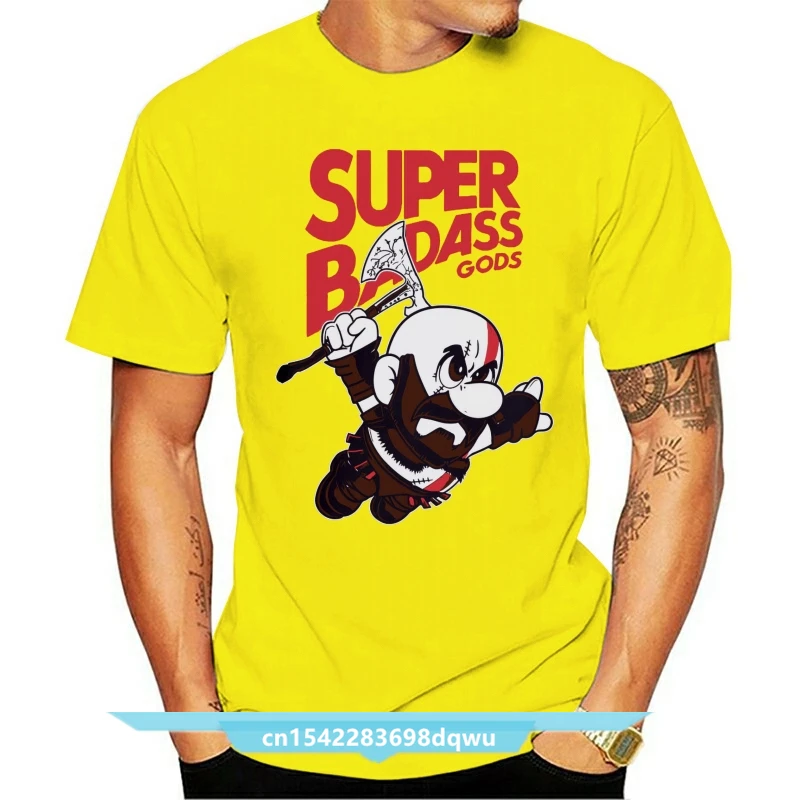 

Super Badass Gods God Of War Gaming Geek T-Shirt Old Man Kratos