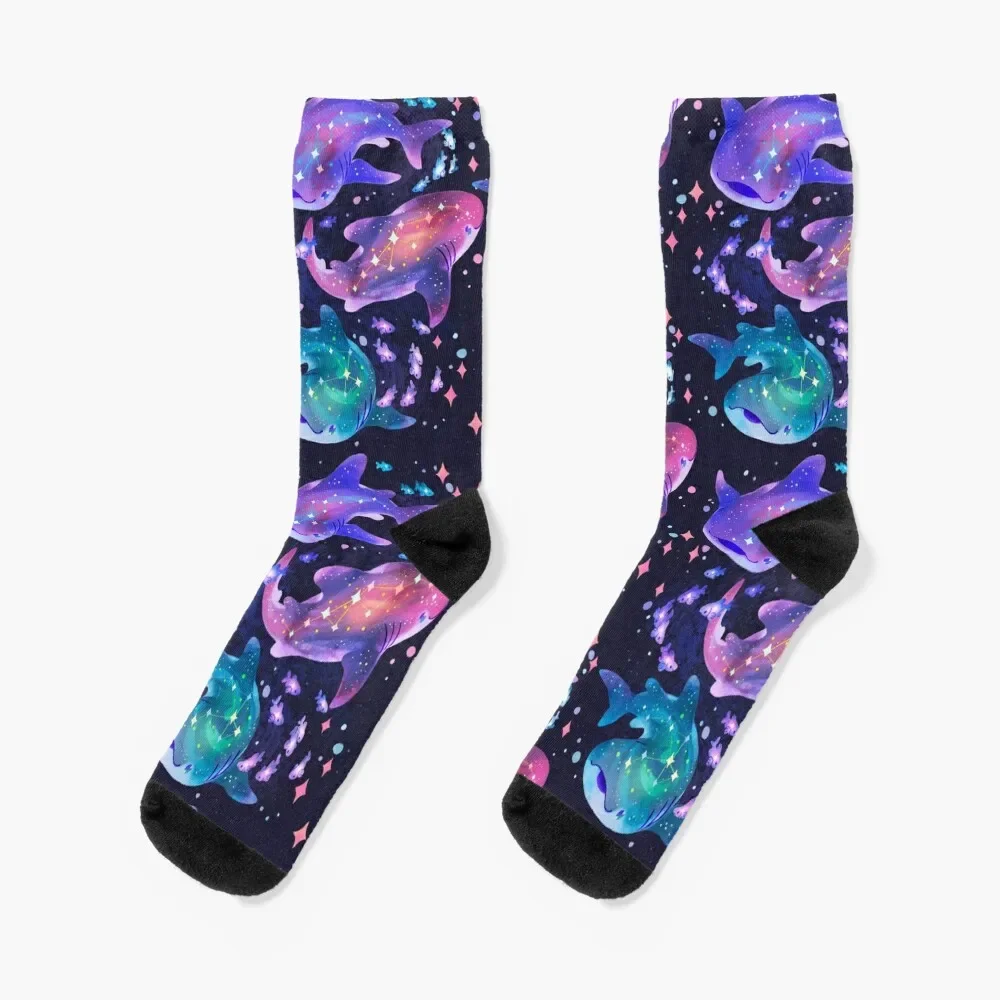 

Cosmic Whale Shark Socks winter gifts halloween Argentina designer Socks For Men Women's