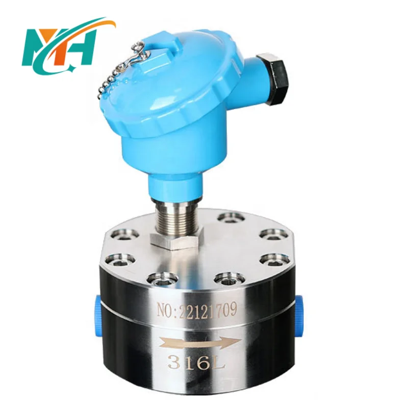 KFMH Factory Hydraulic Hot Oil Positive Molasses Liquid Control Micro Oval Gear Flow Meter