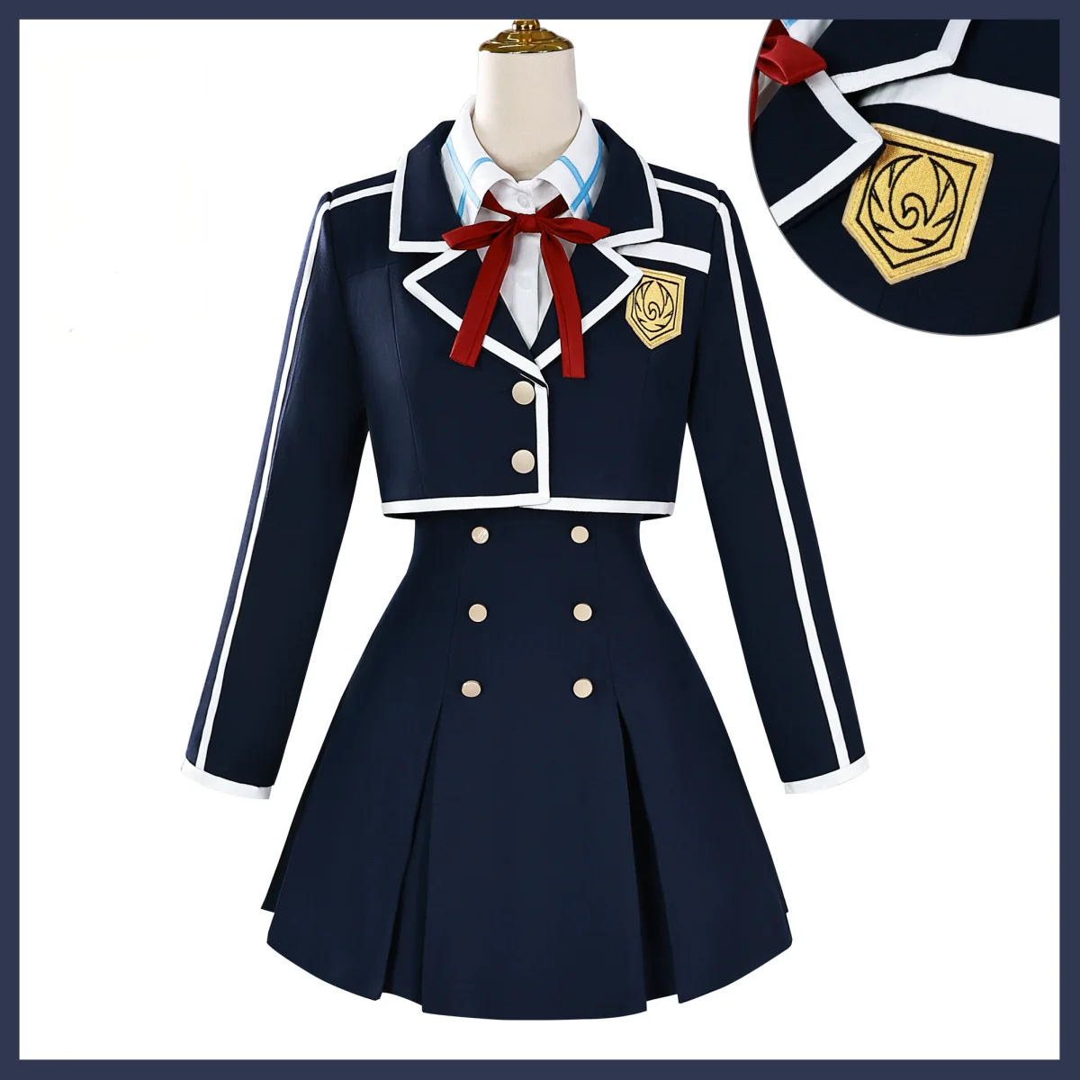 アニメ ソードアート・オンライン 雨宮アスナ コスプレ衣装 雨宮アスナ 日本 JK 制服 スカート コート ウィッグ 女性 キャンパススーツ