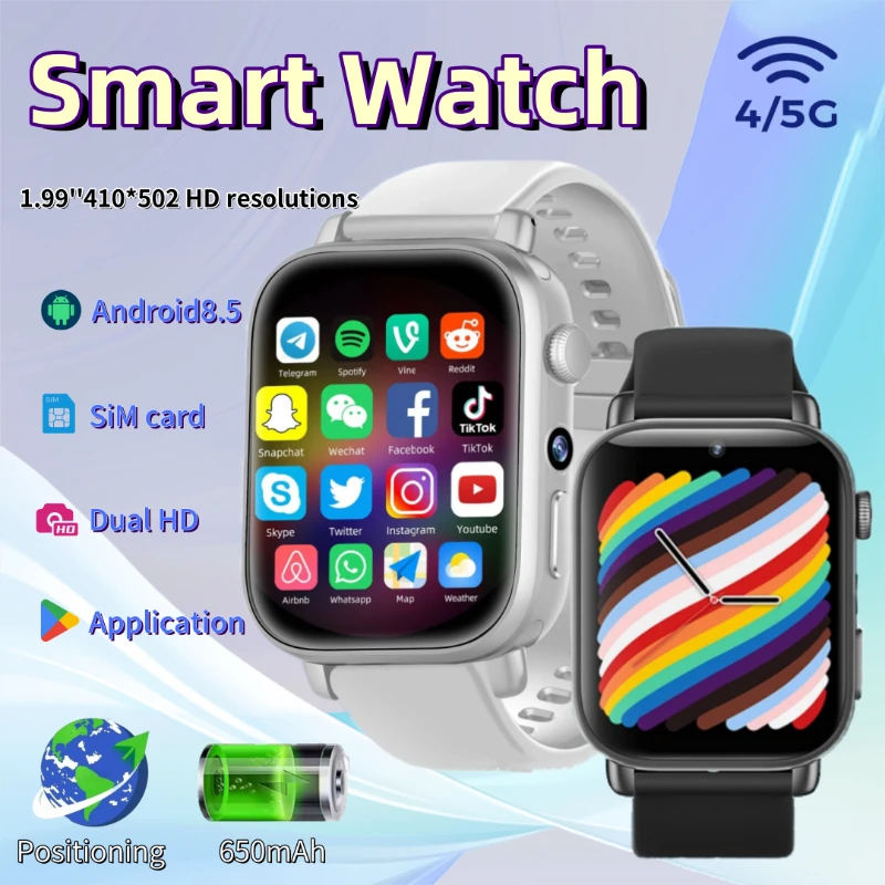 

Новые умные часы для видеовызовов I1 Android 4G, разрешение HD 1,99 дюйма, разрешение 410*502, SIM-карта, студенческие часы с двойной камерой GPS WIFI