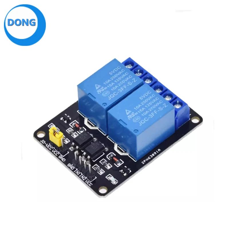 2 Channel 5V 12V 10A Relay Module with Optocoupler