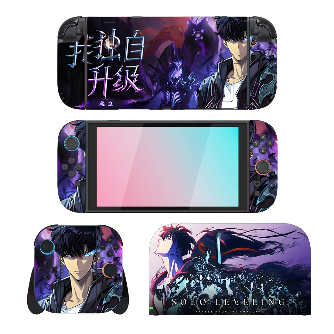 

Solo Leveling Anime Screen Protector Sticker Skin for Nintendo Switch 2 Console Dock Charger Stand Holder Joycon Controller Skin