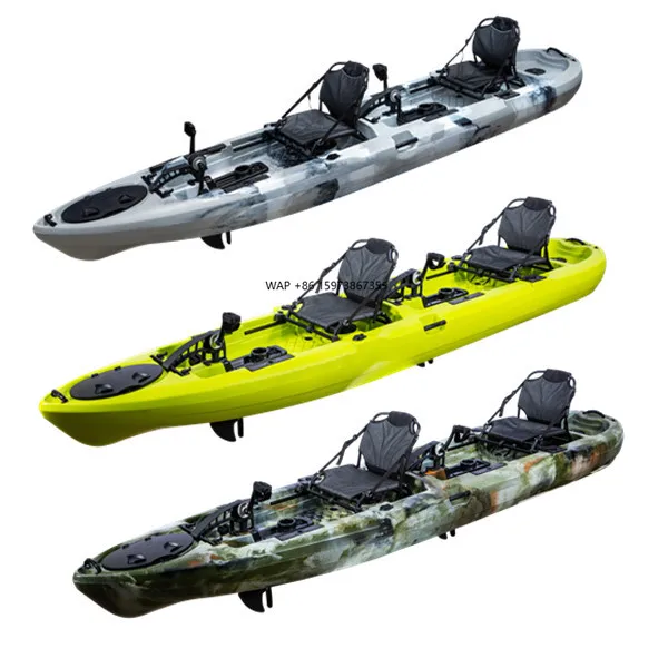 

2-Person Plastic Relaxation pedal Kayak for Fishing and Boat Canoe Use
