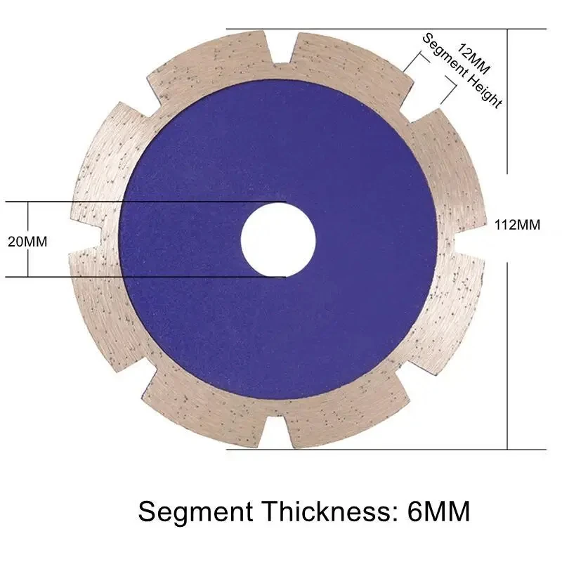 Imagem -06 - Peça Lâmina de Diamante de 112 mm com Ferramenta de Ranhura de 315 mm de Espessura para Disco de Moagem de Parede de Granito de Concreto Serra de Diamante 1