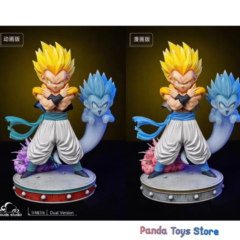 

2024 Dragon Ball Gotenks Figures Super Saiyan Gotenks Anime Figurine Ghost Squad Model Statue Doll Decoration Kids Toys Gift