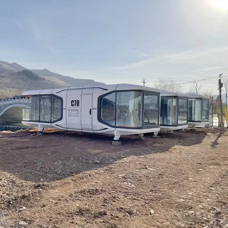 Custom solar room space capsule mobile home high-end hotel Smart star room container homestay landscape camp