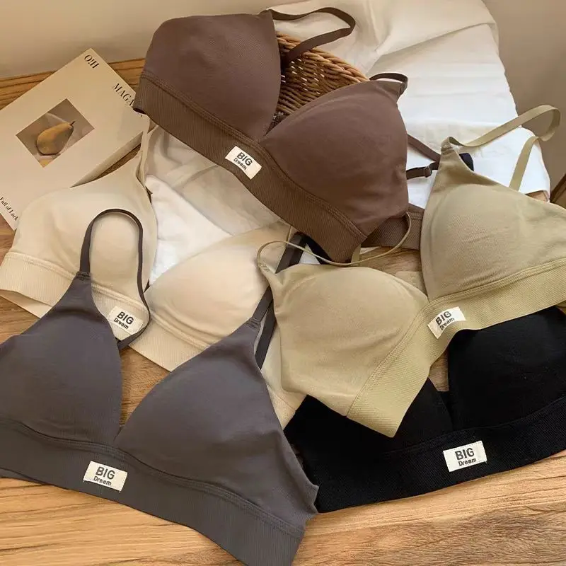 الجملة الفرنسية سيدة مثلث كأس الملابس الداخلية للنساء لا Underwire الراحة المضادة للترهل غطاء حمالة الصدر الصغيرة لا أثر الصيف رقيقة