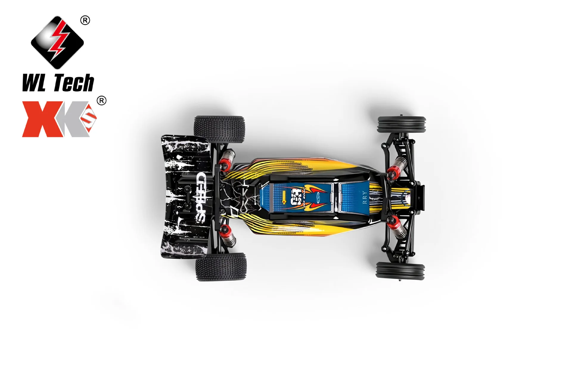 لعبة سيارة WeiLi عالية السرعة RC 244016 بمقياس 1:24 وجهاز تحكم عن بعد كهربائي بأربع عجلات على الطرق الوعرة للبالغين والأطفال