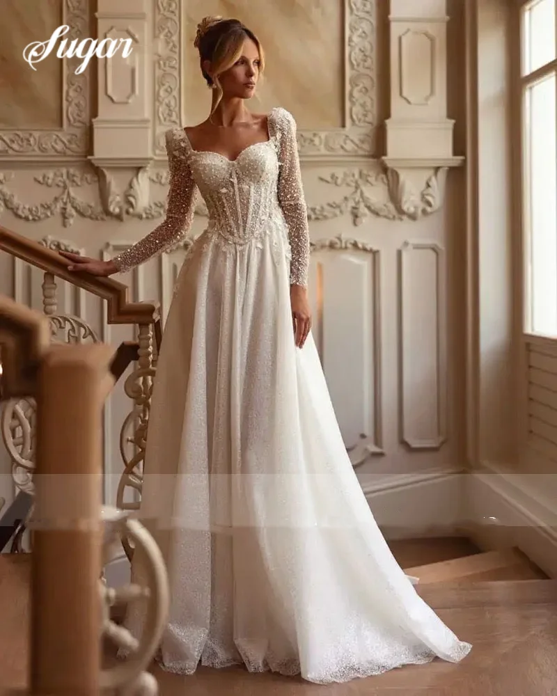 Thumbnail 4 - #21 New Womens Long Sleeve Wedding Dress Arrivals