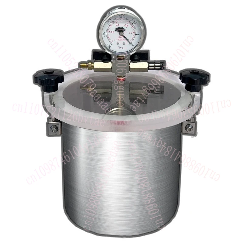 

5L Stainless Steel Vacuum Storage Tank Experiment Deoxygenation Defoaming Barrel Vacuum Drying Oven Vacuum Chamber 20x20CM