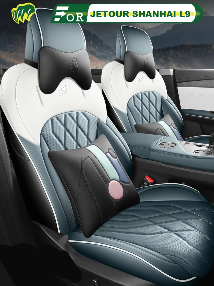 

For Left-Drive Car Seat Cover Of JETOUR SHANHAI L9 2024-2025 Custom Fit Seat Protector All Season Full Surrounded