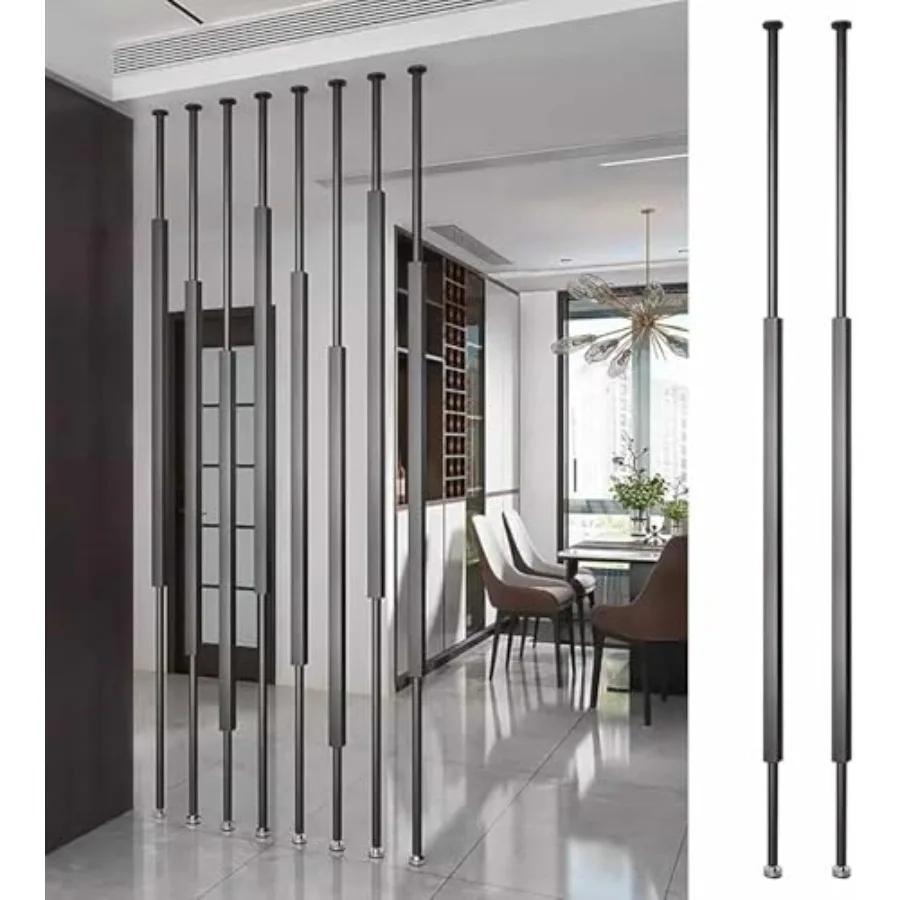 

Modern Privacy Screen Panels - Floor to Ceiling Divider for Home Office and Hotel, Adjustable 70-300 cm, Stylish Small Space Pa