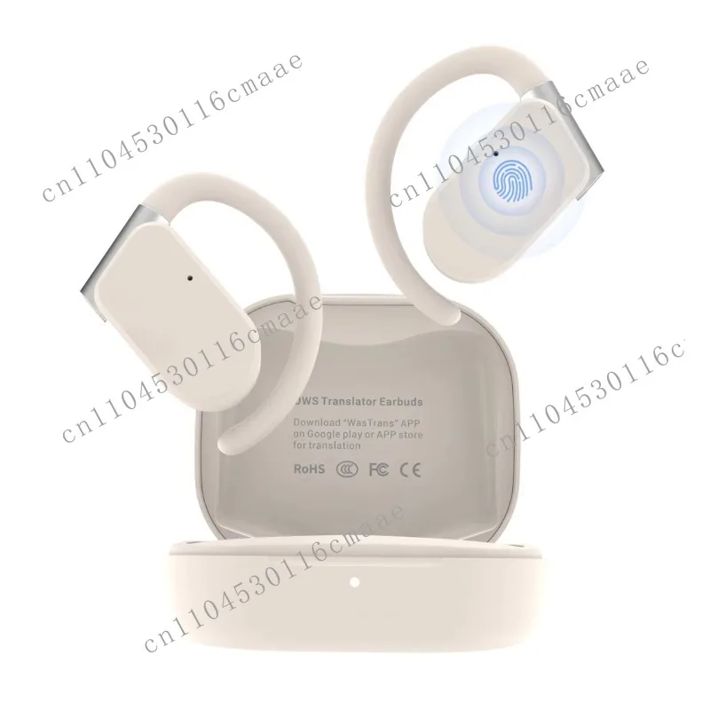 M9 Offline Translator Earbuds, Two-way Instant Voice Translator Device, 144 Languages Online, 8 Offline Packages
