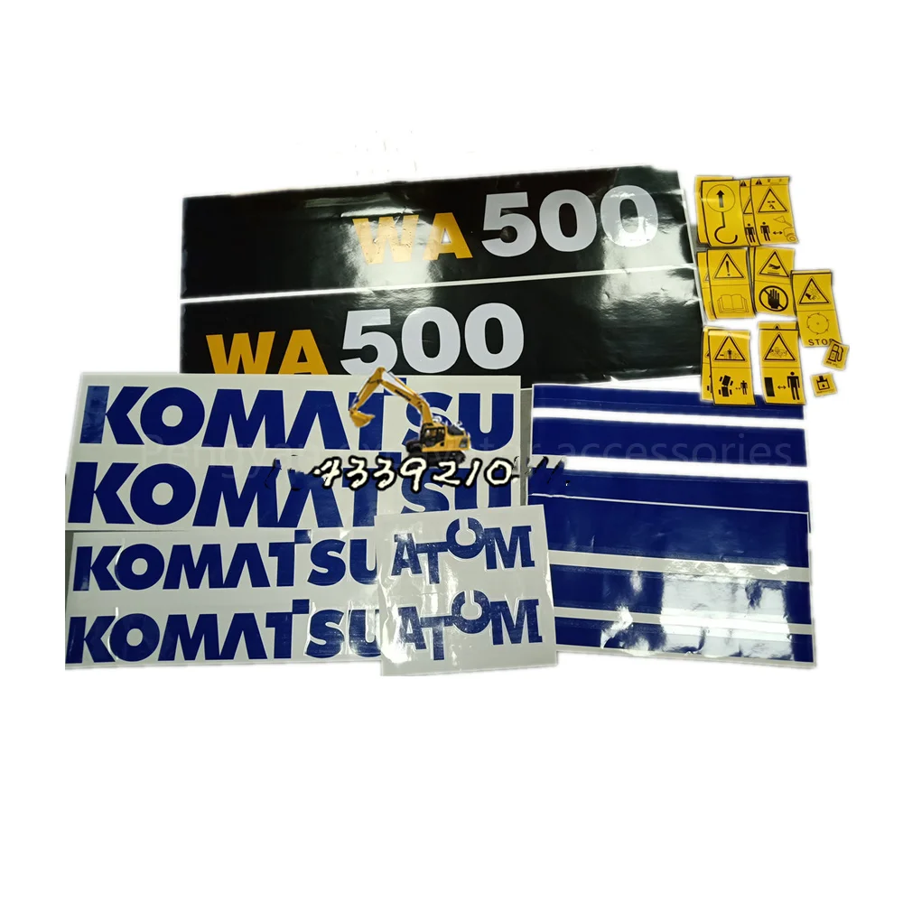 Loader Parts Stickers For Komatsu Wa380/470-3/500/sd6 /320/360full Vehicle Stickers Car Labels Body Decals Excavator Supplies