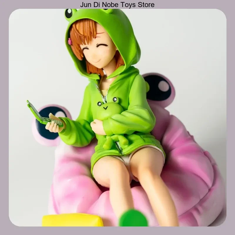 

Фигурка аниме-персонажа Мисаки Микото в пижаме из Toaru Majutsu No Index - модель-статуэтка 14 см, коллекционное украшение для рабочего стола