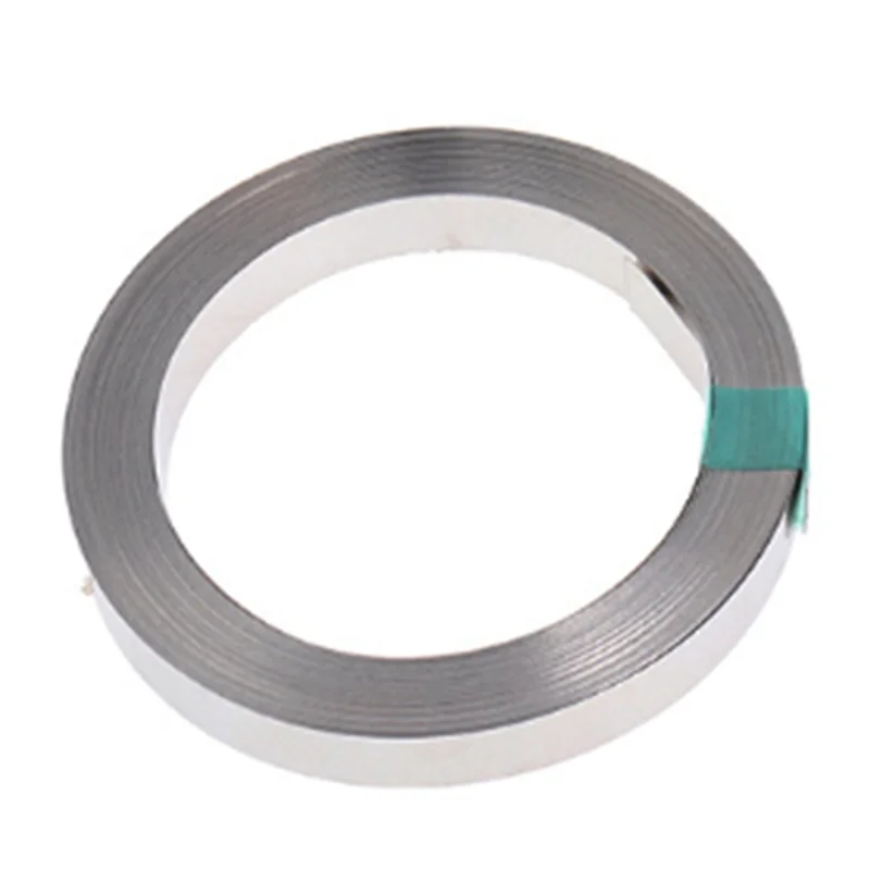 1 Roll 10 Meter Nickel-Plated Steel Strip, Connecting Plate Steel Tape for Battery and Spot Welding, 15X0.15mm(WxT)