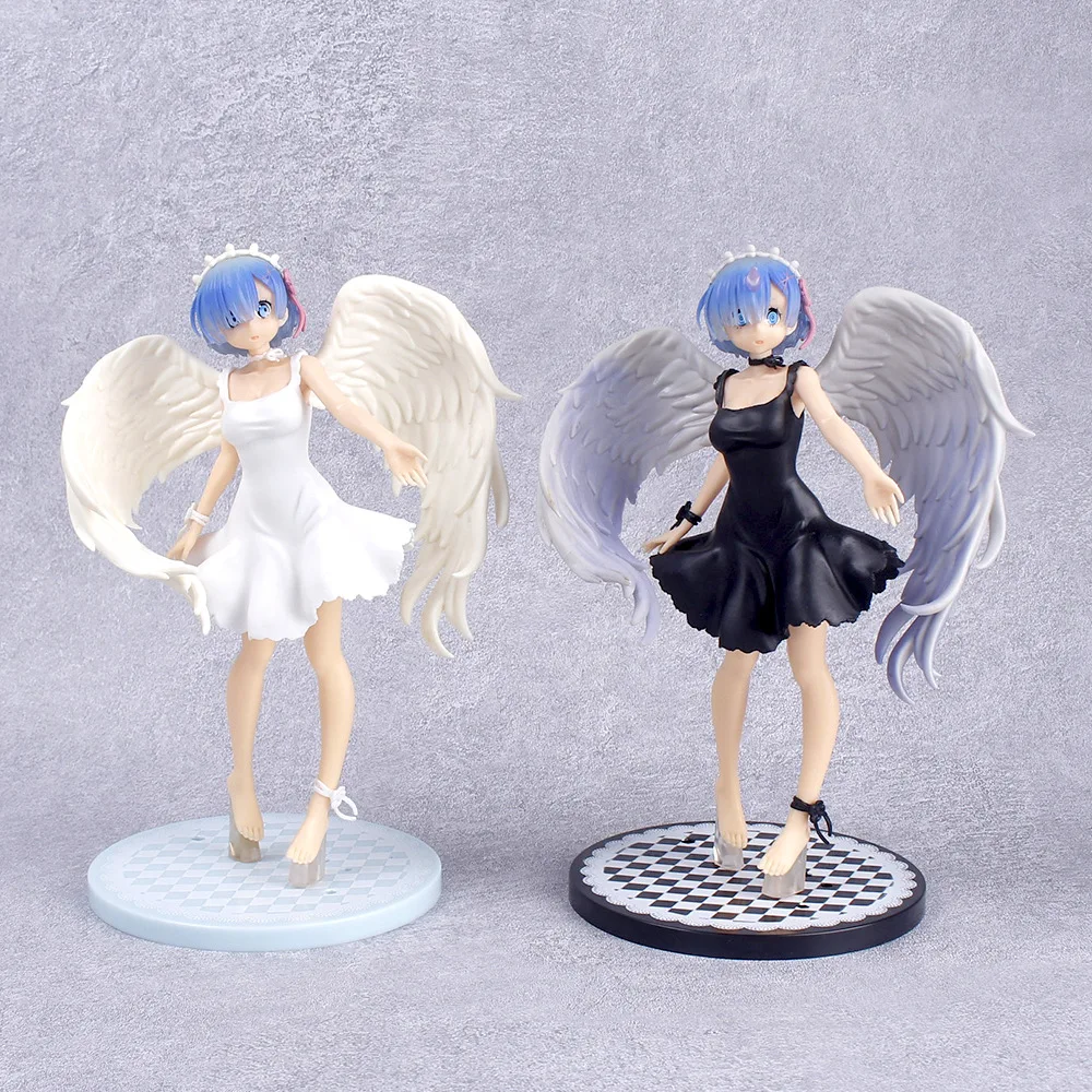 

22cm Re:Zero -Starting Life In Another World Rem With Wings Anime Figure Model Statue Collection Desktop Decoration Ornament Toy