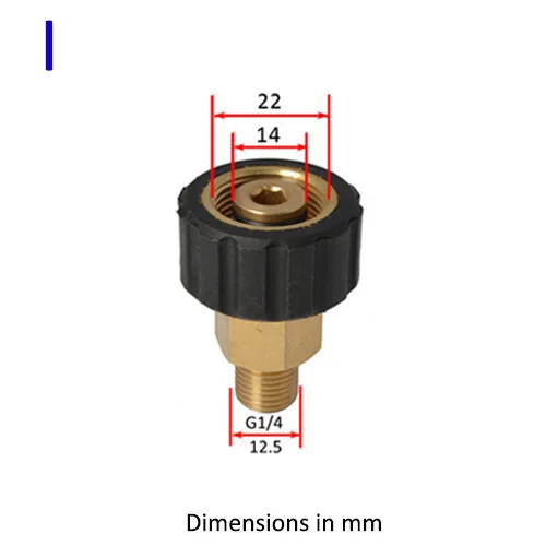 Metal Adapter Foam Nozzle Foam Generator Foam Gun High Pressure Washer Soap Foamer for Nilfisk Karcher Huter Elitech Lavor